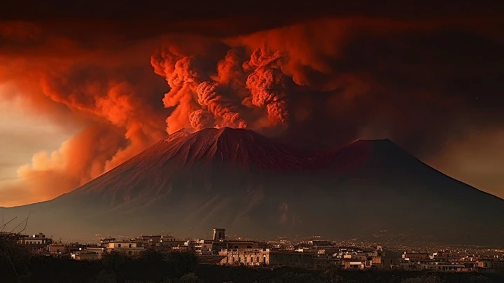 The Eruption of Mount Vesuvius and the Destruction of Pompeii